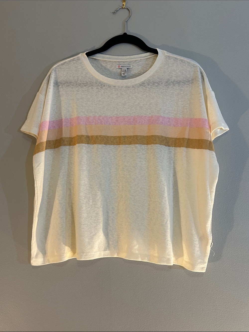 EUC Sisstrevolution Lightweight Cream Crewneck Sweater size medium